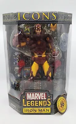 Marvel Legends Icons Iron Man 12  Action Figure NEW SEALED Toy Biz 2006 • $45.95