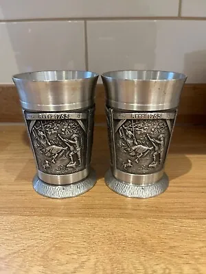 Pair Of Zinn 95 Pewter Cups • £15