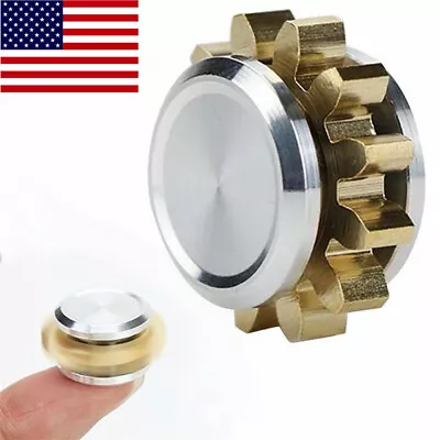 MINI Gear Metal Alloy Spinner Fidget Hand Spinner Finger EDC Focus Toy Gift USA • $3.98