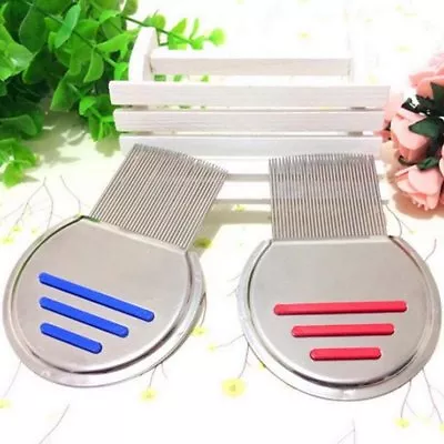 Hair Lice Comb Brushes Nit Free Terminator Fine Egg Dust Removal Stainless Steel • $7.11