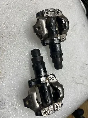 Shimano PD-M520 SPD Mountain Bike Clipless Pedals Used • $11