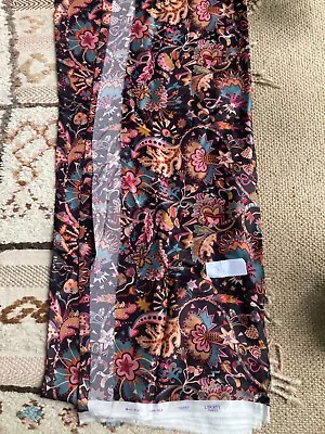 Liberty Silk Satin Fabric - 3 Metres X 140cm Soho Pattern Never Used  • £100