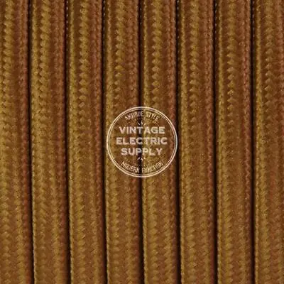 Cognac Parallel (Flat) Cloth Covered Wire - Antique Lamp Cord - UL Listed • $1.36