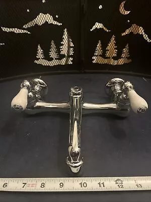 NEW! AntiqueStyle Kitchen Sink Faucet Hot Cold Handles Back Mount • $100