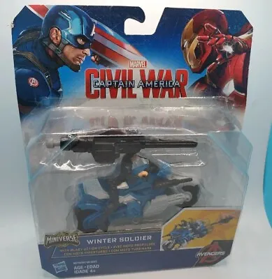 Marvel Captain America Civil War Winter Soldier Blast Action Cycle Hasbro 2015 • $11.99