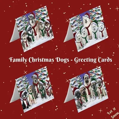 Christmas Family Portrait Dogs Cats Pet Photo Greeting Invitation Card • $43.99