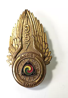 Vintage 1957 AMA American Motorcycle Association Gypsy Tour Pin 3 1/4  Tall • $49.99