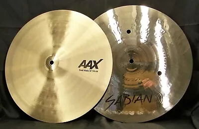 Sabian AAX 14” Fast Hi Hat Cymbals/Model # 21484X/Top-1007 Gr/Bottom-1852 Gr/New • $399.99