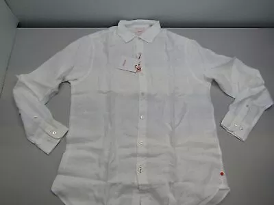 Swims Mens US M Amalfi Linen Shirt White • $24