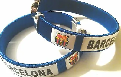 NEW! Two (2) FC Barcelona 2023 Soccer Football Team Wristband Wristlet Bracelets • $8.99