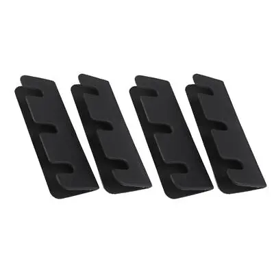 4Pc Black Inflatable Boat Rib Dinghy Kayak Seat Hook Clip Buckle Accessories • £10.03