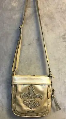 Miss Me Gold Purse Handbag With Signature Bling  Crossbody Adjustable Strap • $21.99