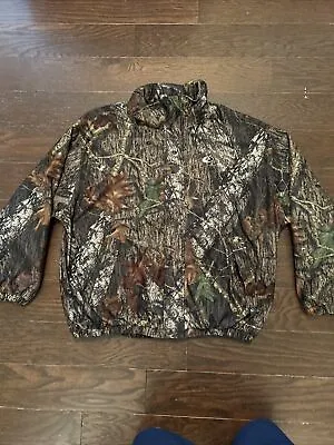 Mossy Oak Breakup Camo Raintamer Jacket No Hood 0115 Men’s Sz 2XL • $16.50