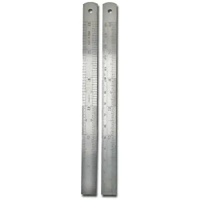 6 Inch Metal Rulers Inches And Metric 55247 (2) Stainless Steel Beadsmith • $3.75