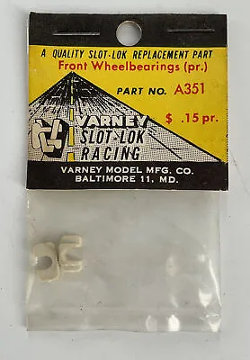 VARNEY Slot Lok Racing - Front Wheelbearings (pr) A351 - Vintage NOS New Old • $14.95