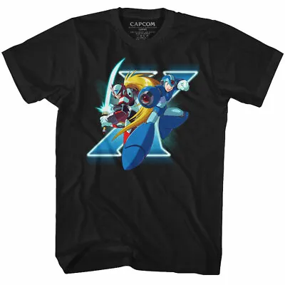Mega Man Capcom Video Game X And Zero Men's T Shirt Gamer Merch  • $23.50
