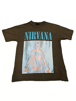 Nirvana Silver Graphic T Shirt Size Small Band T + Freepostage  • $22.95