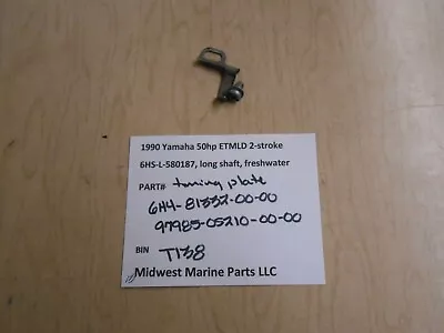 6H4-81332-00-00 97985-05210-00 Yamaha 1990 50hp ETMLD Outboard Timing Plate T138 • $13