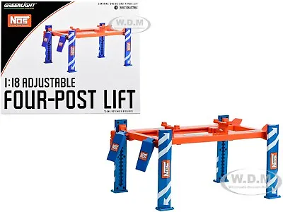 Adjustable Four Post Lift  Nos  For 1/18 Diecast Models By Greenlight 13672 • $45.99