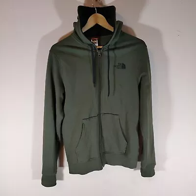 North Face Zip Up Hoodie Khaki Green Size Small Mens • $25.25