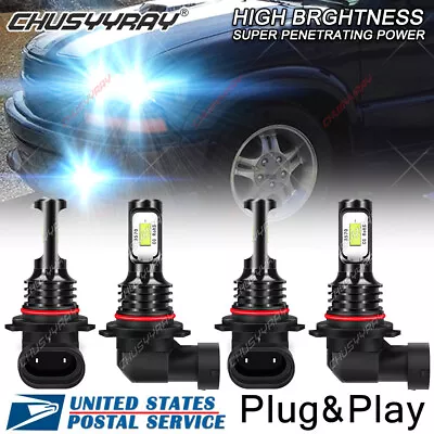 8000K Blue LED Headlight Bulbs For Chevrolet S10 1994-2004 High Low Beam Qty 4 • $23.58