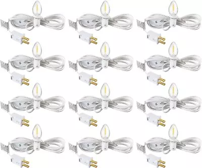 12 Sets Accessory Cord With One LED Light Bulb 6 Feet Blow Mold Cord Light • $54.16