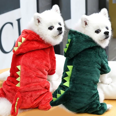 £5.69 • Buy Pet Cat Puppy Dinosaur Costume Dog Kitten Cute Hoodie Clothes Coat Warm Sweater