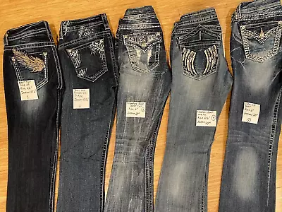 Miss Me Boot Cut Jeans Size 25 Lot Of 5 • $74.50