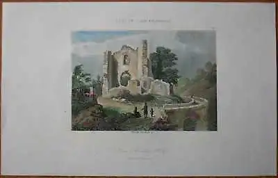 1842 Print TOWER OF COCKBURNSPATH SCOTTISH BORDERS SCOTLAND (#21) • $19.96