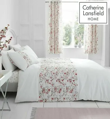 £15.99 • Buy Catherine Lansfield Jasmine Floral Reversible Duvet Quilt Cover Bedding Set