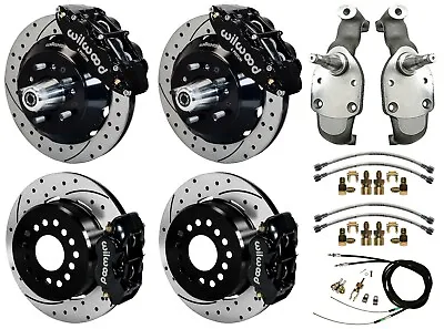 $3749.99 • Buy Wilwood Disc Brakes,13  Front & 12  Rear,2  Drop Spindles,59-64 Impala,drill,blk