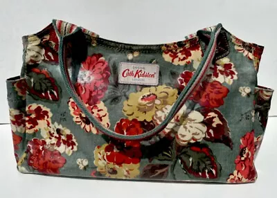 Cath Kidston Day Bag Handbag Grab Everyday Bag Autumn Bloom Floral Oilcloth • £14.99