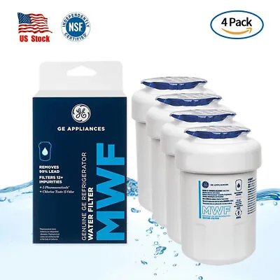 1-4Pack GE MWF New GenuineSealed GWF 46-9991 MWFP Smartwater Fridge Water Filter • $11.98