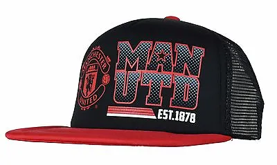 Manchester United Cap Trucker Hat Red New Snapback Mens Football Soccer Adjustab • $14.99