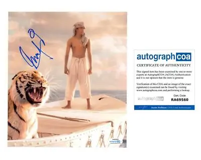 Suraj Sharma  Life Of Pi  AUTOGRAPH Signed 8x10 Photo ACOA • £57