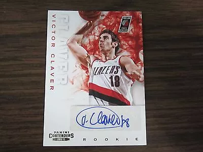 2012-13 Panini Contrnders #294 Victor Claver Autograph Card (B54) Trail Blazers • $7.99