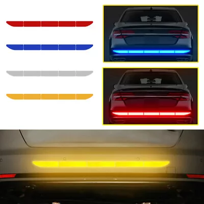 Car Reflective Warning Strip Tape Bumper Safety Sticker Decal Car Accessories • $7.50