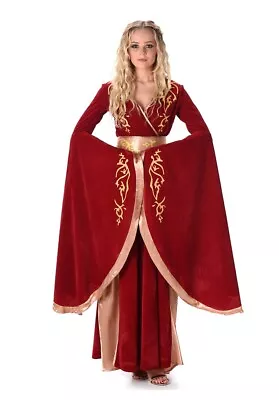 Medieval Fantasy Queen Renaissance Princess Lady Costume Fancy Dress • £12.99