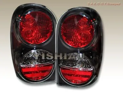 Fit For 02 03 04 05 06 07 Jeep Liberty Altezza Tail Lights JDM Black • $89.99