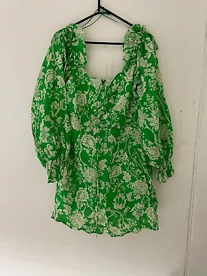 Bnwt Alice Mccall Green Apple Mary Anne Mini Dress - Size 8 Au/4 Us  (rrp $359) • $90