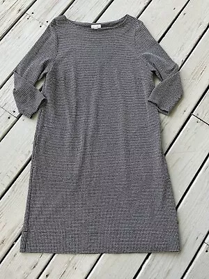 J.Jill Ponte Women Size Medium Midi Shift Dress 3/4 Sleeve • $18.70
