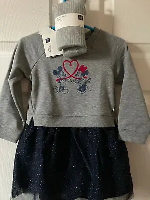 Gap Disney Baby Tutu Dress And Bear Bottom Tights - Girls 2 Years -  NEW • $14.50