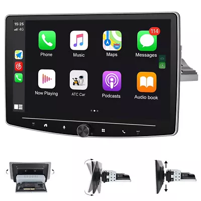 $174.99 • Buy Single 1Din 10  Android11 Apple Carplay Car Stereo GPS Radio WiFi BT MP5 Player