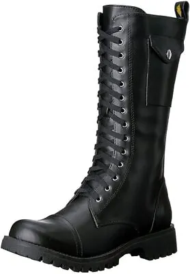 Volatile Stash Black Combat Boots For Women - Knee High Military Rocker Style • $59.99