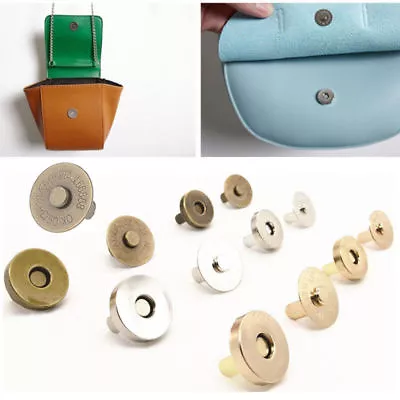 £3.46 • Buy 14mm 18mm Magnetic  Fasteners Clasps For Handbag Bags Craft Sewing Buttons