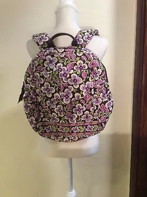 Vera Bradley Plum Petals Book Bag School Backpack • $26.50