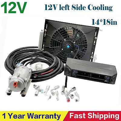 10000 BTU 12V Universal Electric Air Conditioning Compressor A/C Evaporator Kit • $999.99