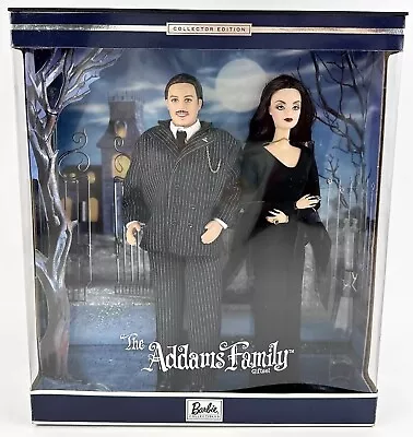 Barbie 2000 Addams Family Giftset Morticia & Gomez Ken Collectibles Mattel 27276 • $96.99