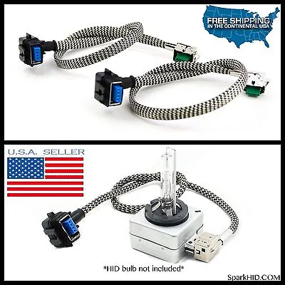 2x Xenon Ballast To D1S D1R D3S HID Light Bulb WIRE CABLE CORDS PLUG WIRING D1C • $14.99