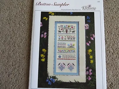 10% Off Victoria Sampler X-stitch Chart/Pattern - Button Sampler • $14.27